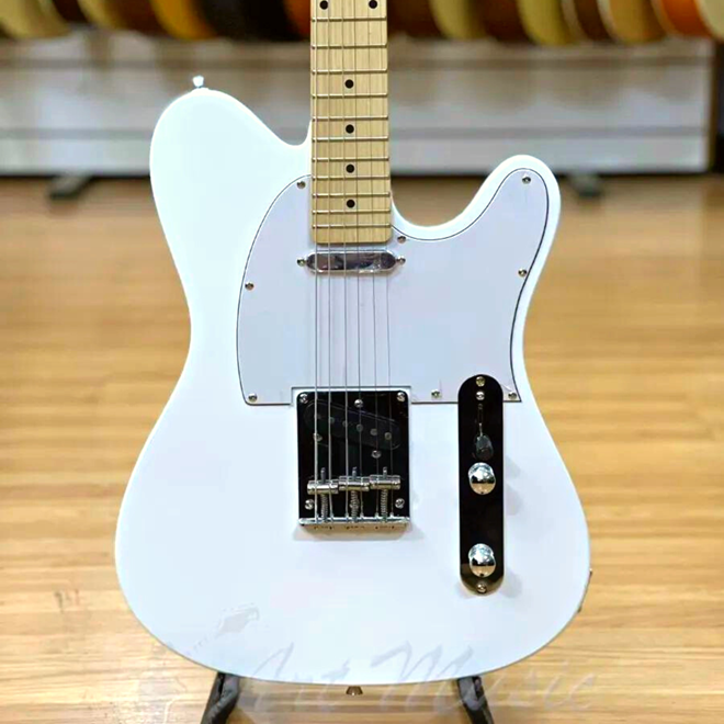 GUITARRA WALDMAN GTE 100 WWH TELECASTER WHITE GUITARRA WALDMAN GTE