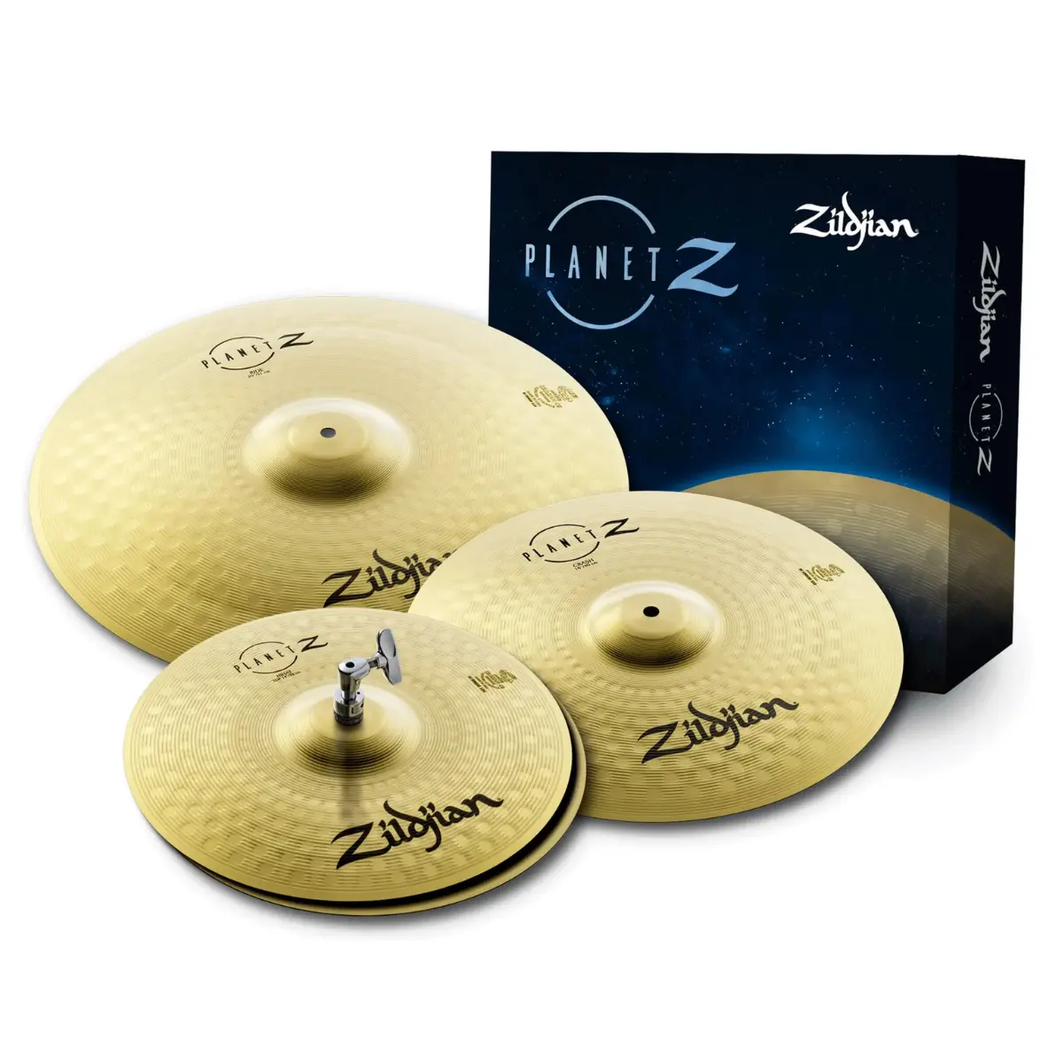 KIT PRATOS ZILDJIAN ZP4PK PLANET Z COMPLETE 14 HI-HAT + 16 CRASH +