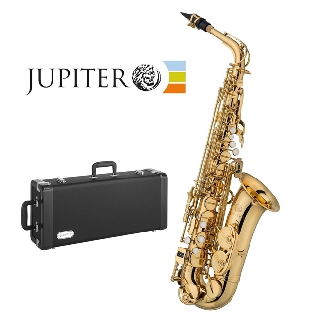 SAX ALTO JUPITER LAQUEADO DOURADO SERIE 500 C/ CASE SAXOFONE ALTO