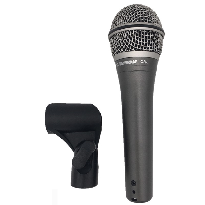 MICROFONE SAMSON Q8X C/ FIO DINAMICO SUPERCARDIOIDE NEODIMIO ...