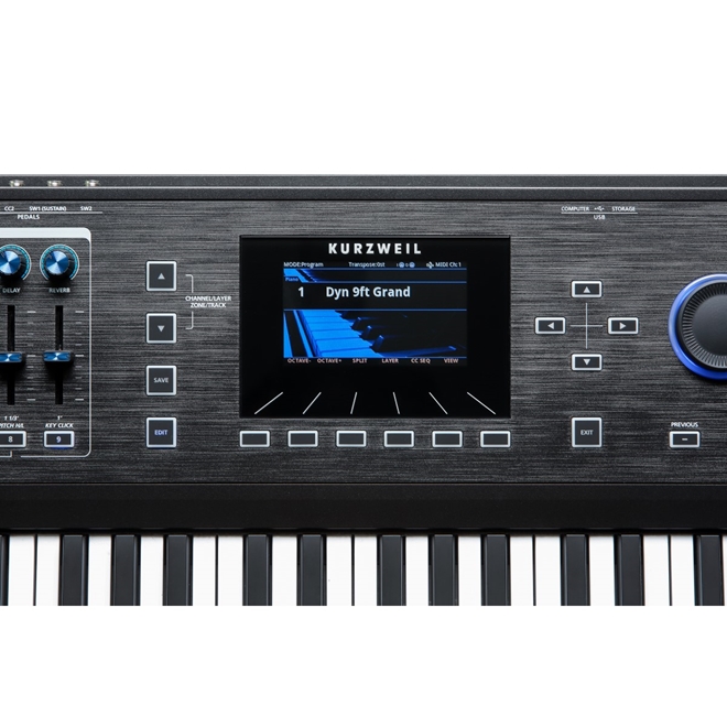 Kurzweil PC-1SE Teclado Controlador com 76 teclas de ação de piano