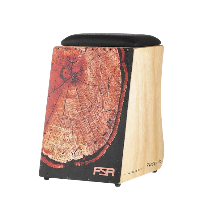 CAJON FSA DESIGN FC6661 MADEIRO DARK ELETRICO CAJON FSA DESIGN FC6661